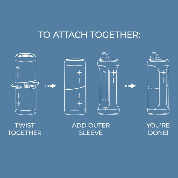 Duo Twist-Apart 2-in-1 Wireless Speaker